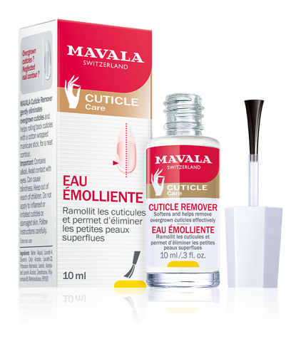 Eau Emolliente — Ramollit les cuticules et permet d'éliminer les petites peaux superflues.