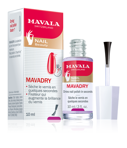Mavadry — Seca el esmalte de uñas. Realza el brillo.