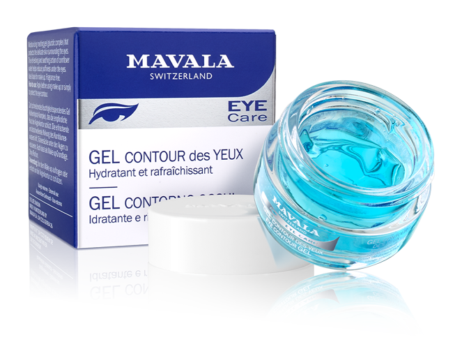 Gel Contour des Yeux — Gel léger, rafraîchissant et hydratant pour le jour. Excellente base de maquillage.
