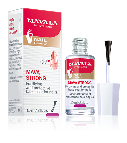 Mava-Strong — Fortifying and protective base coat for nails.