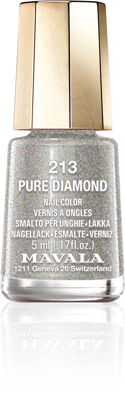 Pure Diamond — Ein glänzendes Silber, wie High-heels mit schönem Strass