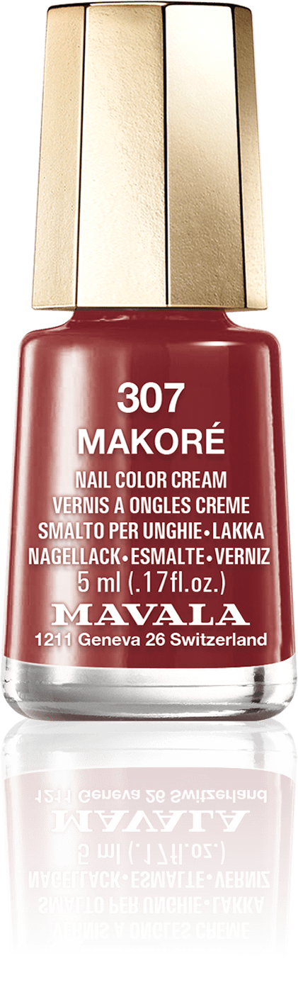 Makoré — Un relajante marrón rojizo, como la madera fuerte del árbol del mismo nombre